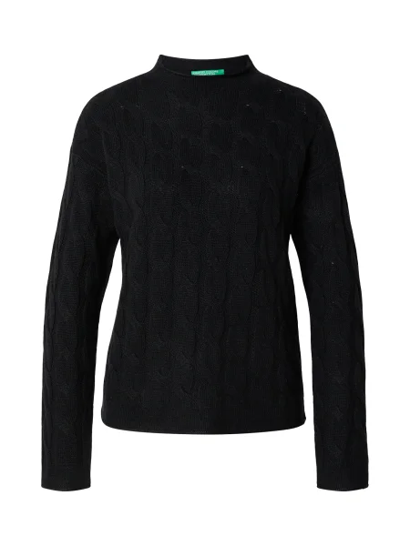 UNITED COLORS OF BENETTON Pulover negru