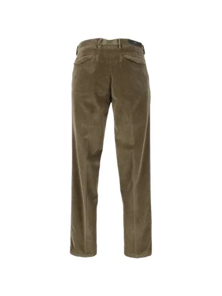 Pantaloni Briglia 1949 de catifea cord verde