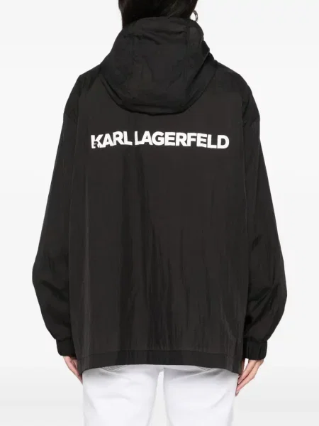 Яке Karl Lagerfeld с качулка черно