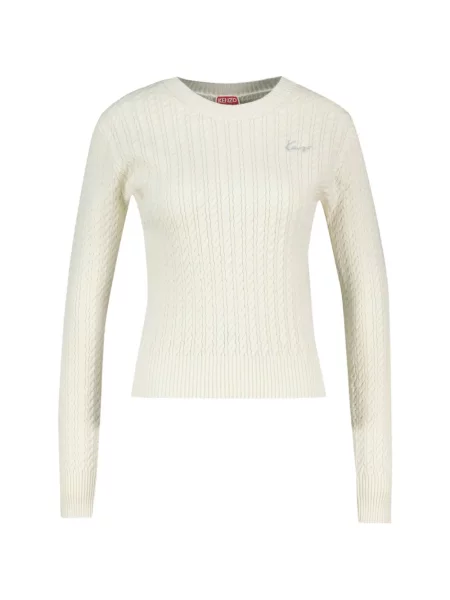 Pulover Kenzo cu broderie tricotate
