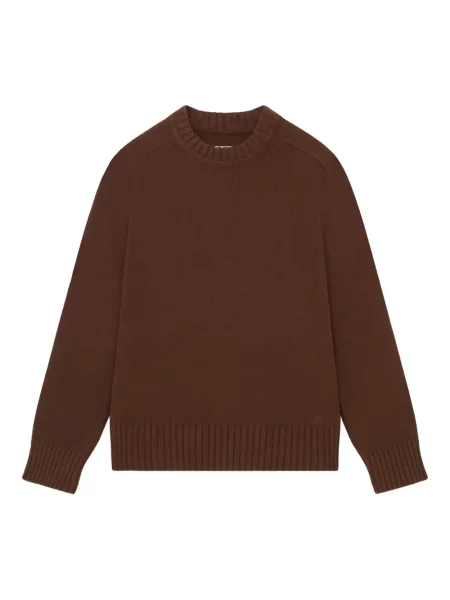 Sweter Loulou z okrągłym dekoltem brązowy