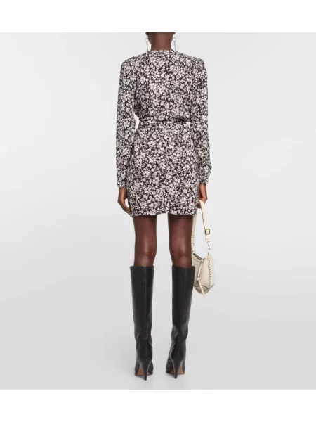 Fustă Marant Etoile cu model floral negru