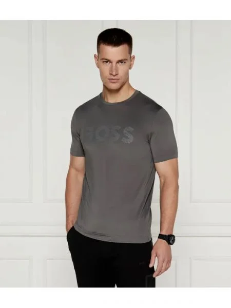 BOSS GREEN Póló Tee Active | stretch szürke