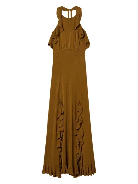 Rochie Twinset tricotate de costum maro