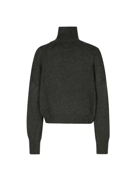 Sweter z golfem Roberto Collina zielony