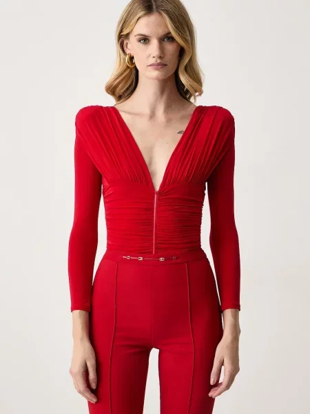 Elisabetta Franchi body czerwony