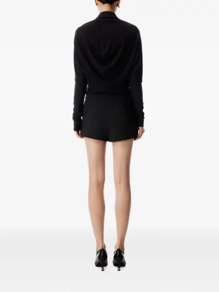 Fusta mini Alexander Wang din jerseu negru