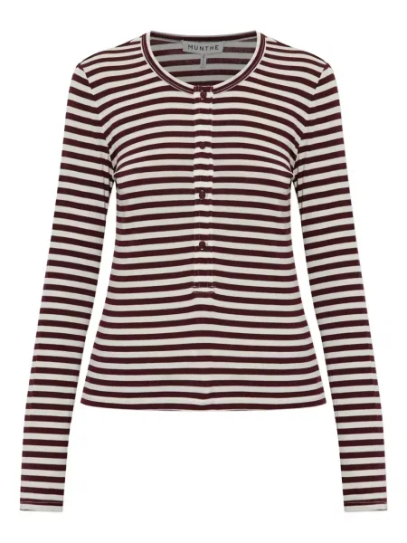 Tricou Munthe cu dungi lung negru