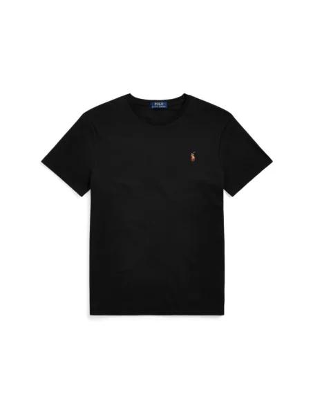 Koszulka Ralph Lauren z logo klasyczna do golfa czarna