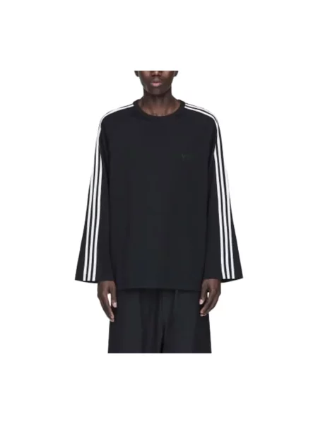 Adidas Koszulki Mężczyzna S Wełna Longsleeve Minimalistyczny Design czarny