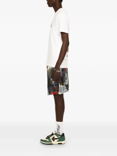 Grafic tricou Off-white cu autograf alb