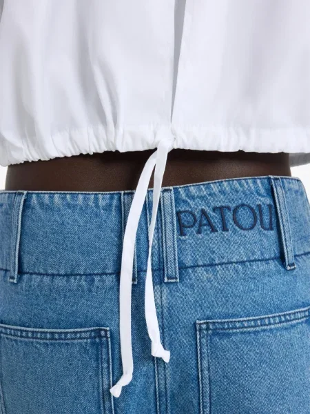 Cropp cămașă Patou din poplin safari alb