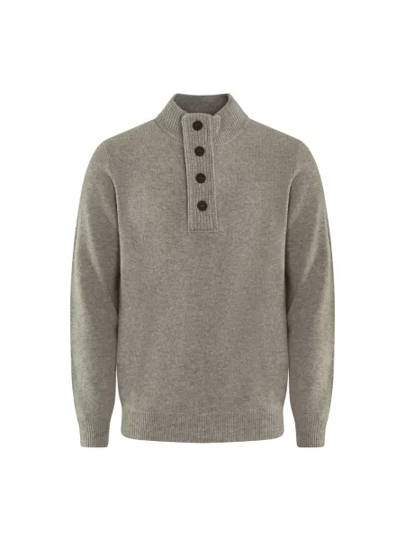 Barbour półgolf wełniany beżowy