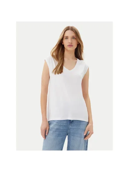 Pieces T-Shirt Billo Loose Fit λευκό