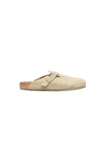 Birkenstock Klapki Boston Leve Zielony beżowe