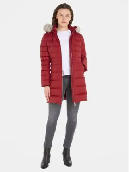 Tommy Hilfiger Palton de iarnă Tyra Roșu bordo