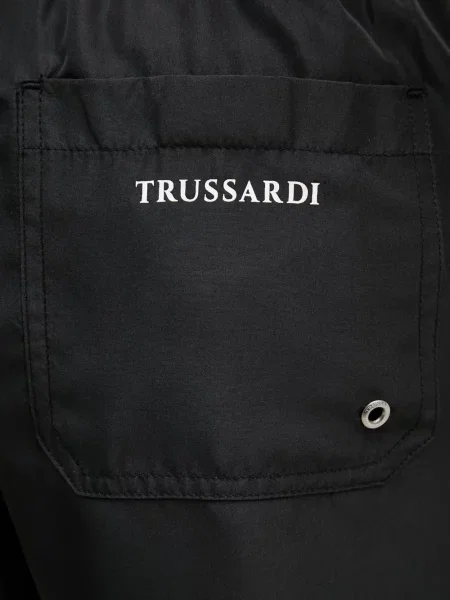Долнища на бански Trussardi с принт с връзки черно