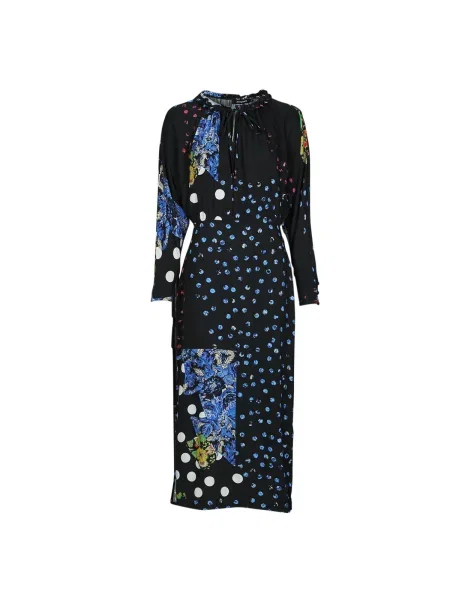 Rochie maxi Desigual cu buline lungă