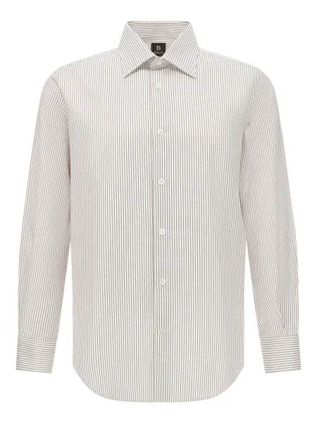 Boggi Milano Košulja smeđa bijela