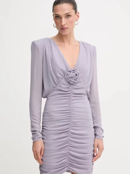 Rotate rochie mini mulată violet