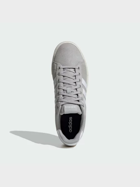 Кожаные кеды Adidas серые