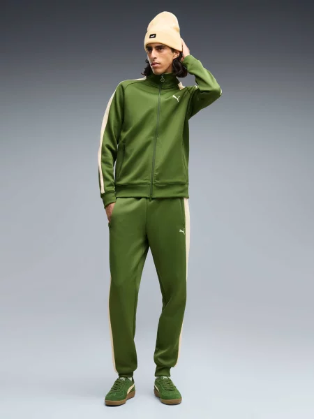 Спортивные штаны Puma для бега зеленые