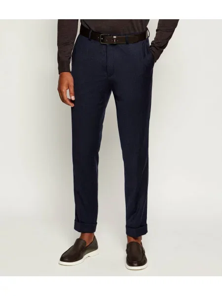 Oscar Jacobson De lână pantaloni chino
