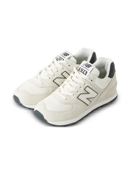 Sneakerși New Balance 574 cu autograf albastru