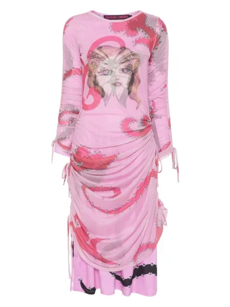 Sukienka midi Chopova Lowena do kolan garniturowa różowa