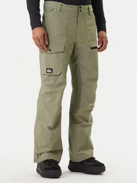 Quiksilver Spodnie snowboardowe Utility Modern Fit zielony