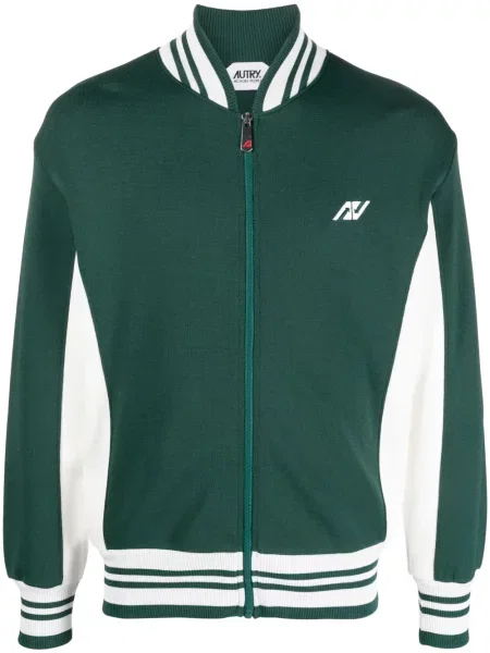 Geacă bomber Autry cu broderie verde
