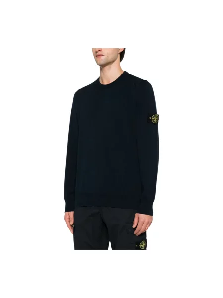 Sweter Stone Island z kamieniami niebieski