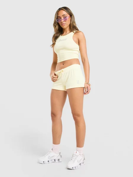 Juicy Couture Szorty Velour żółte