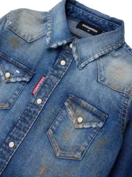Koszula dżinsowa dziecięca Dsquared2 niebieska