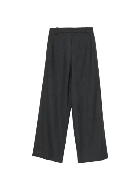 Širokih nogu palazzo hlače Ivory Paris siva