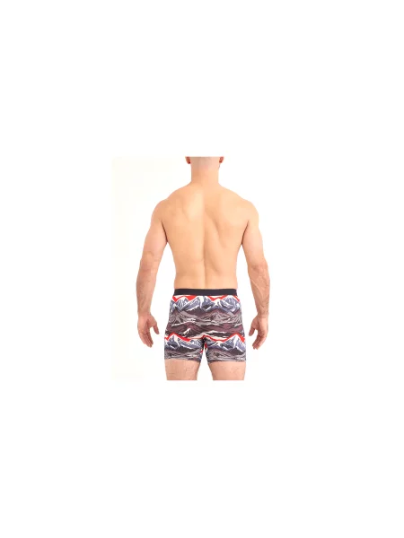SAXX Vibe Xtra Soft Comfort Boxer Brief Fly mountain top-bl XL Mężczyźni Bielizna Saxx Wielobarwny Size: M