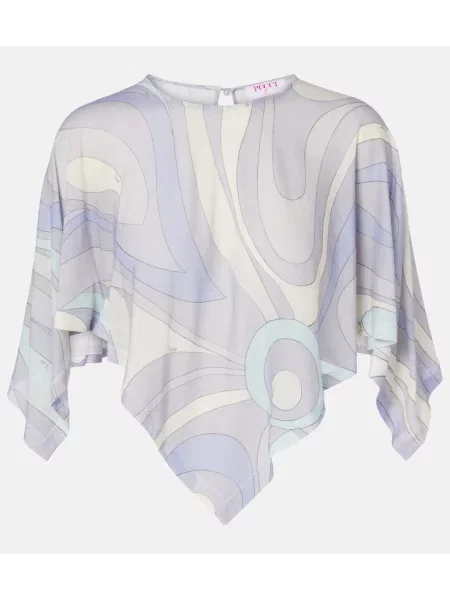 Cropp top Pucci de lână violet