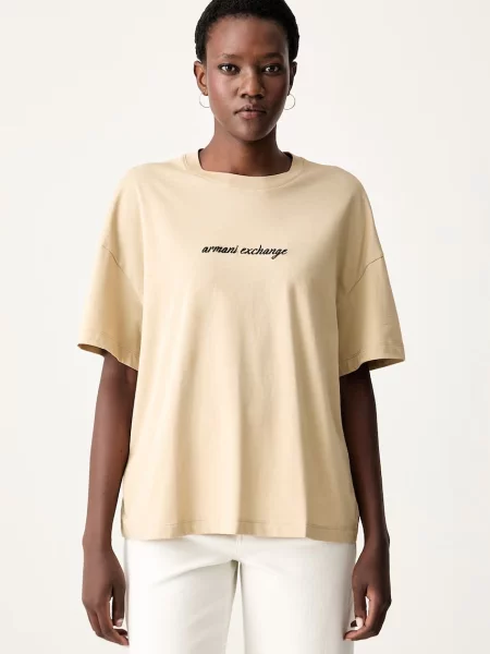Armani Exchange Tricou bej