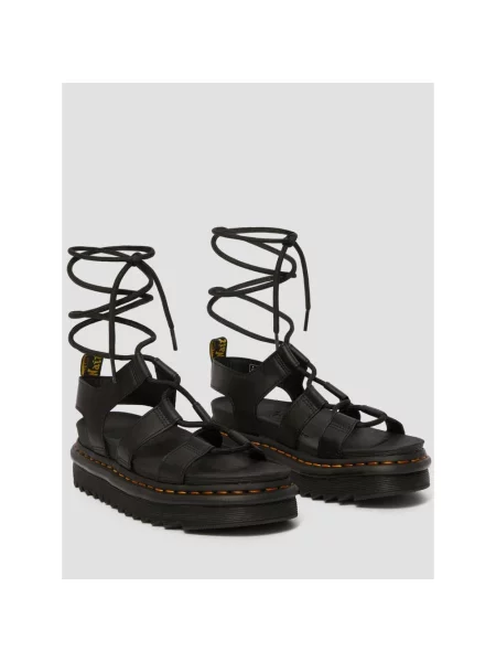 Sneakersy Dr. Martens sznurowane skórzane czarne