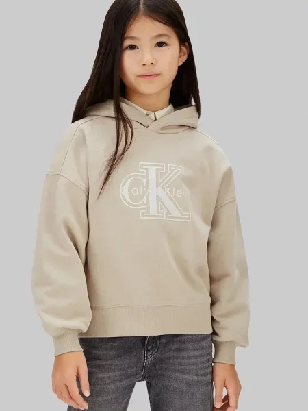 Calvin Klein Jeans Dětská mikina šedá
