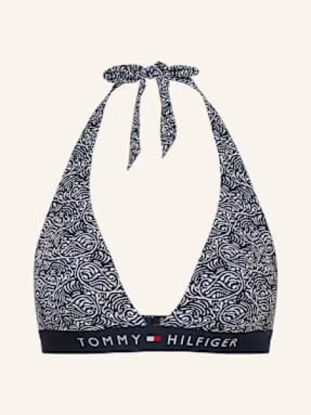 Tommy Hilfiger Góra Od Bikini Wiązana Na Szyi blau biały
