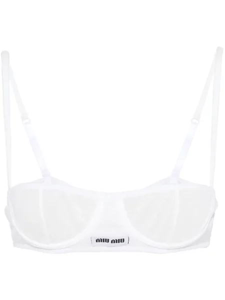 Sutien Miu Miu tricotate alb