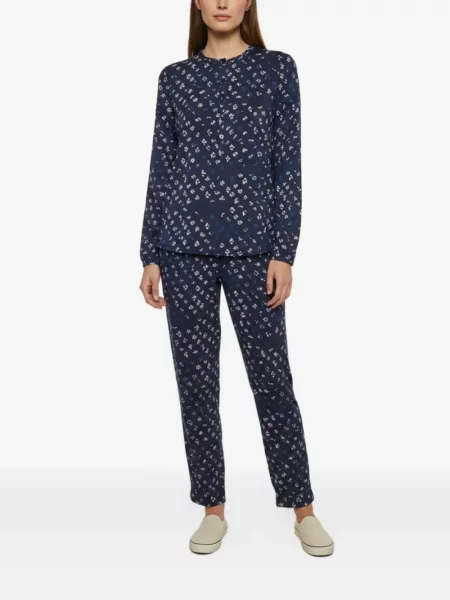 Bluză Dvf Diane Von Furstenberg cu model floral cu imagine albastru