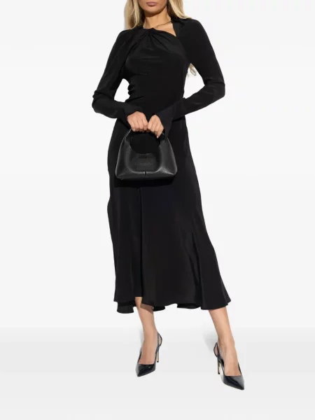 Костюм макси рокля Victoria Beckham до коляното черно