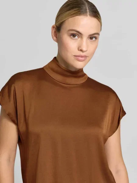 Bluzka o kroju regular fit z satyny model ALARIA' Drykorn