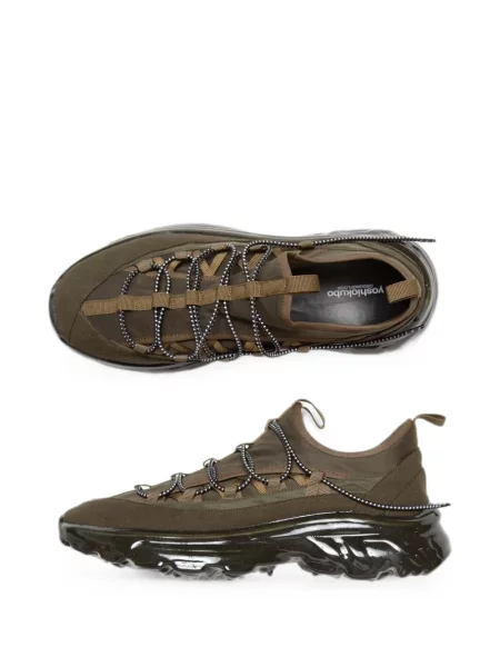 Sneakerși Yoshiokubo cu șireturi din dantelă chunky verde