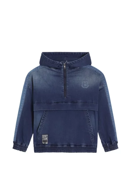 Bluza z kapturem dziecięca Dolce And Gabbana niebieska