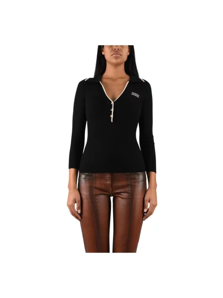 Sweter Elisabetta Franchi wełniany czarny