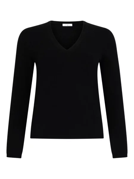 Pulover Malo cu decolteu în V negru