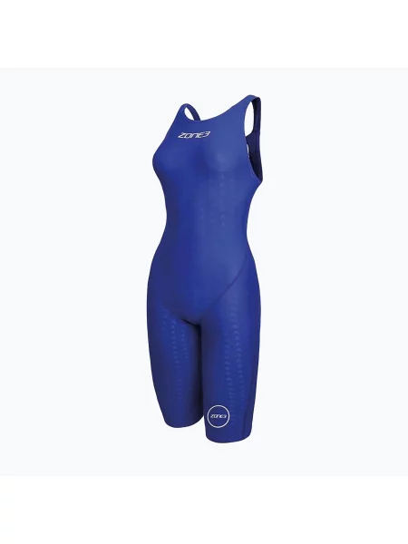 Costum de baie întreg pentru femei Performance Speed Kneeskin blue/white alb